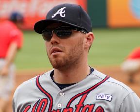 Eric Enfermero • Wiki Commons Atlanta’s All-Star first baseman Freddie Freeman’s season is uncertain as he is home recovering from COVID-19.