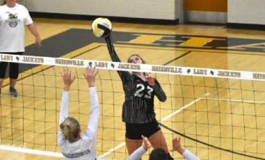 (Travis Dockery • Clay County Progress) Jena Baldwin and the Lady Yellow Jacket volleyball teams will hit the court in November