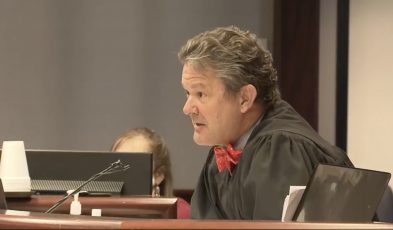 Judge Graham Shirley, Wake County Superior Court. (Image from livestream)   