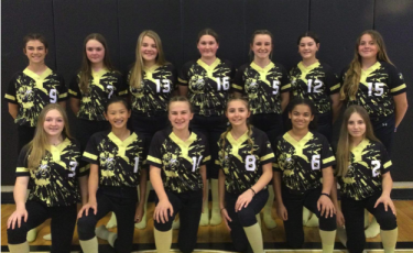 The Hayesville Middle School Softball team consists of, front from left, Callie Long, Lucy Trout, Caroline Wade, Addie Patterson, Richiyah Jackson and Maddie Long; back, from left, Micalynn McClure, Candice King, Lillie McClure, Danielle Anderson, Jasmine Brooks, Kara Bauer and Breanna Patterson.
