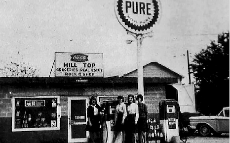 Submitted by Historic Hayesville Inc. This photo of then “Hill Top,” appeared in the 1966 Hayesville High School annual. The store stood for decades and was known in recent history as Big D.  The building was taken down in November to make way for a large, modern convenience store.