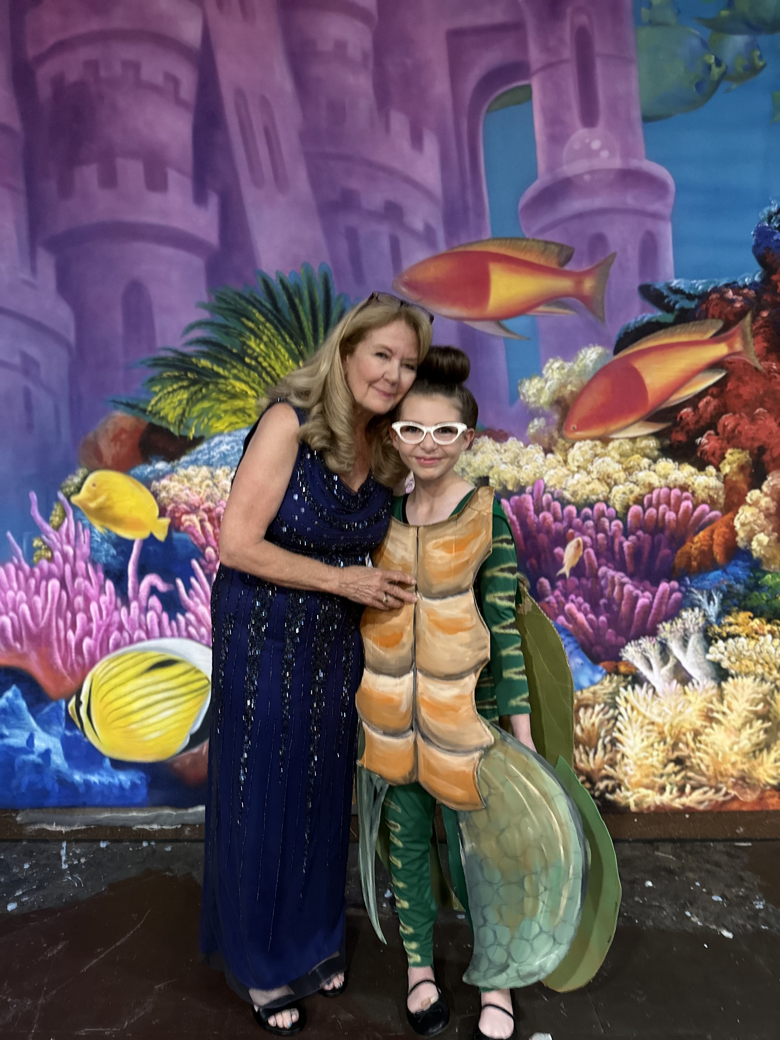 Director of Our Little Mermaid, Robbie Dernehl and Lilly Moody played Ms. Torta.