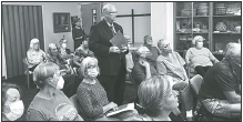 Photo • Cherokee Scout The Rev. Jimmy Tanner of First Baptist Church of Murphy speaks during a Nantahala Regional Library Board of Trustees meeting on Aug. 17.