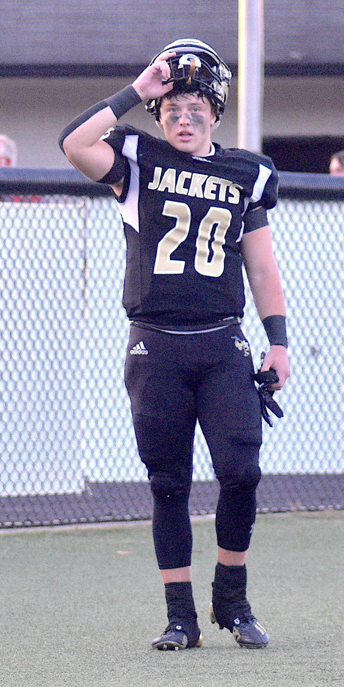 Gary Corsair • Clay County Progress Senior Taylor McClure, No. 20, leads the Yellow Jackets in rushing yardage, touchdowns and tackles.