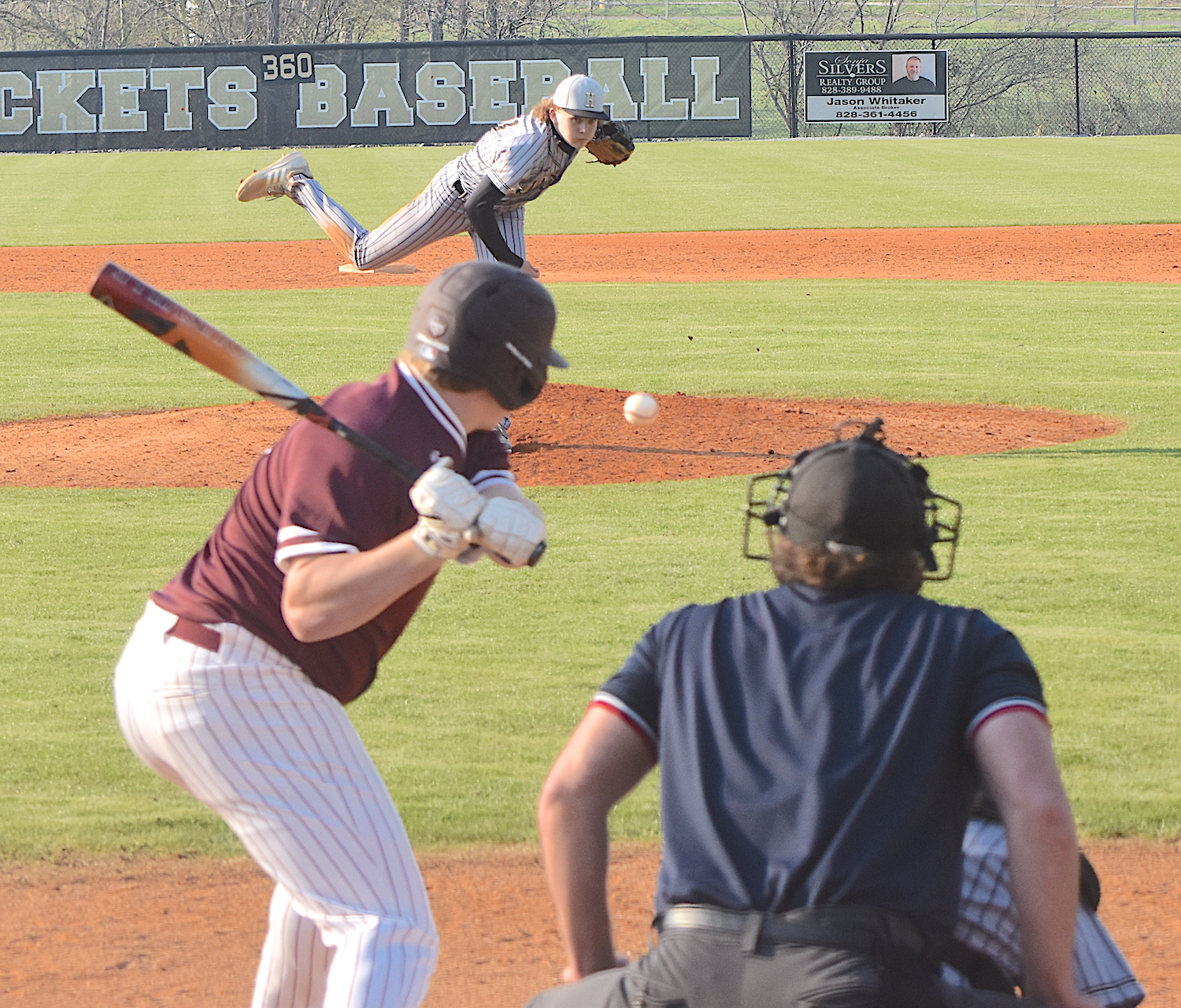 Gary Corsair • Clay County Progress Jackson Sellers smokes a Swain batter during his 3-hit, complete game shutout Tuesday.