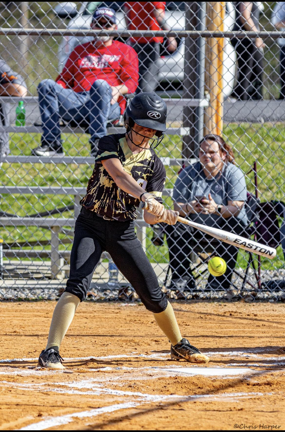 Chris Harper • Photo Micalynn McClure keeps her eye on the ball against Andrews.