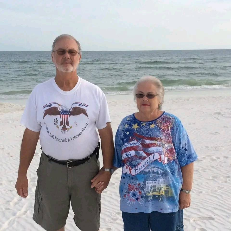 Tommy and his late wife, Patricia, Hooper enjoy a little break from the business world.