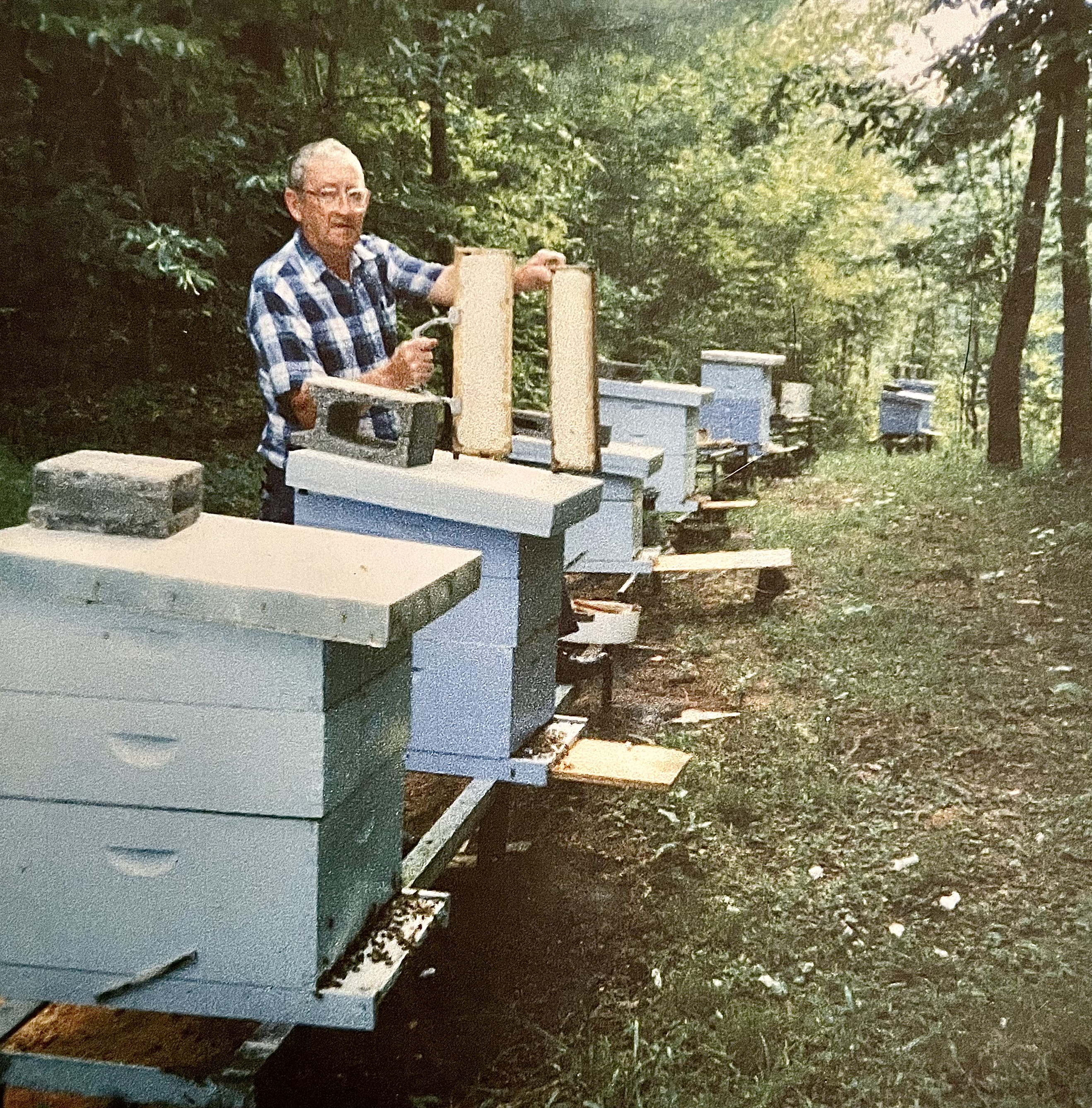 Fred Cowart, grandfather of Branson Worley instilled the art of keeping bees for 60 years.