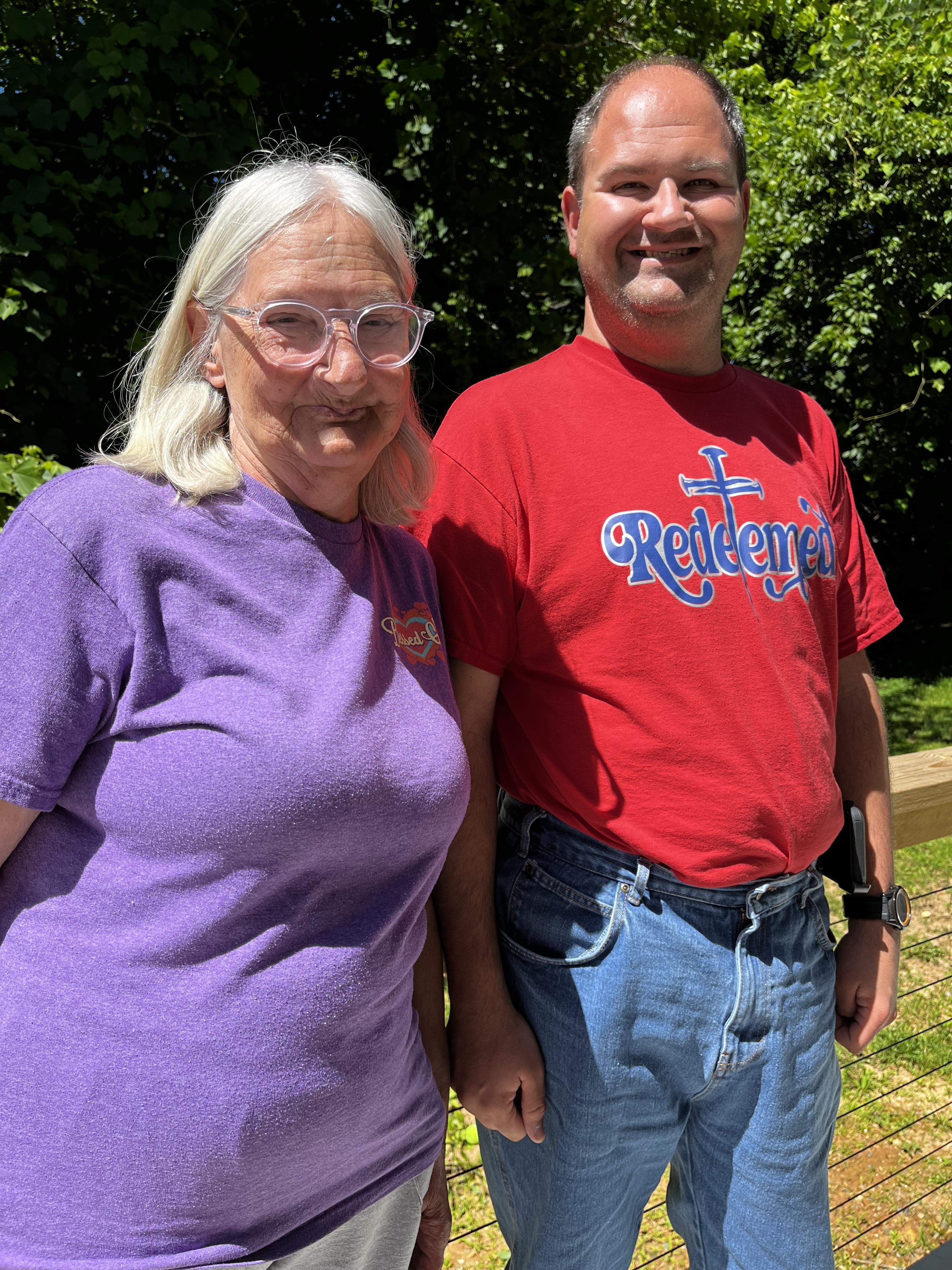 Elizabeth and son, Billy, Hodgson enjoying life one step at a time.