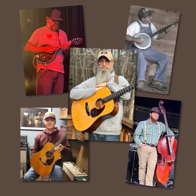 Bradley Grizzell & Friends members are, clockwise, Larry Lengacher, Will Potts, Peyton O’Neal, Kenny Ensley and Bradley Grizzell, center. 