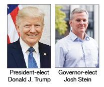 President-elect Donald J. Trump and Governor-elect Josh Stein