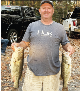 Butch Hooper took first place and big fish with a 5.40 largemouth.