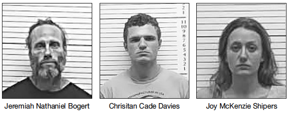 Jeremiah Nathaniel Bogert, Chrisitan Cade Davies and Joy McKenzie Shipers