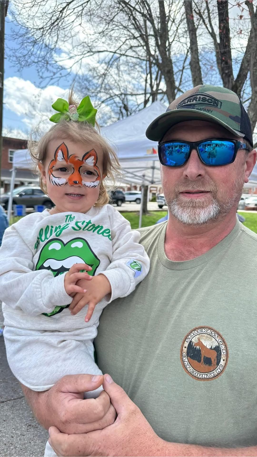 AloraMae Stiles and Darrell Long found the face painting booth at the St. Patrick’s Day Irish Bash.
