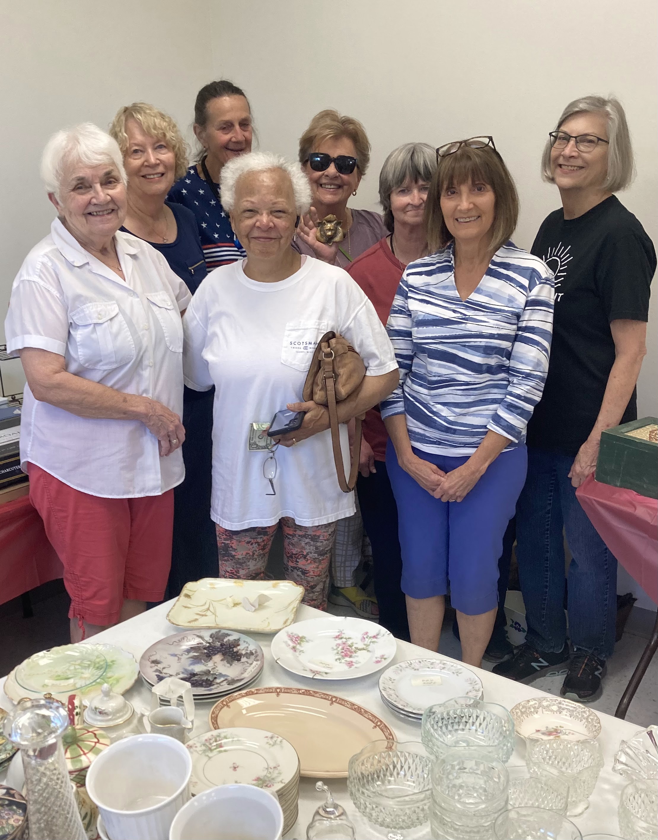 The Auxiliary front from left:  Nancy Agerton, Lee Brown and Linda Bond. Back row from left:  Helen Davis, Becky Van Gorder, Andrea Page, Kim Chatterton and Cathy Stiles.