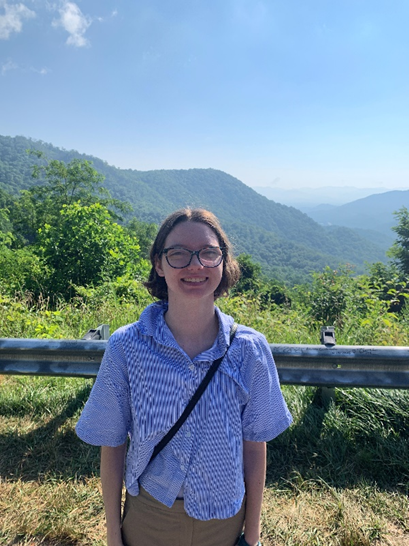 Kait Priest from the scenic overlook on Hwy. 64 going towards Franklin, N.C.