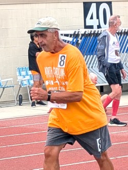 Chris Faries • Photo Bart Harrison 1500m and 5K power walk silver winner.