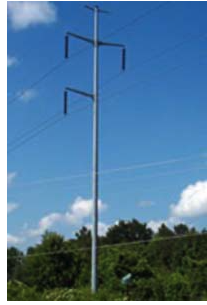 The line would be built using primarily single-pole structures (with the possibility of 2‑pole, H‑frame structures in hilly areas) centered on new 100-foot-wide right of way.