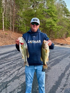 Jeff Southards is the top angler in the bass club fishing tournament