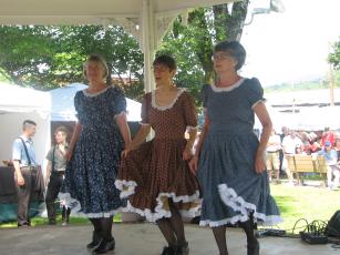 The John C Campbell Folk School dancers always enjoy themselves and bring lots of joy to the audience.