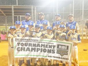 The championship baseball team members are, Colt Allen, Grady Lovingood, Boyd Burch, Nate Evans, Declan Woody, Greyson Gutierrez, Collier Stroud, Tate Ledford, Elias Kitchens, Eli Norris and Baylor Nuckolls Coaches: Colton Stroud, Kyle Woody, Bradley Nuckolls, Corey Cox.