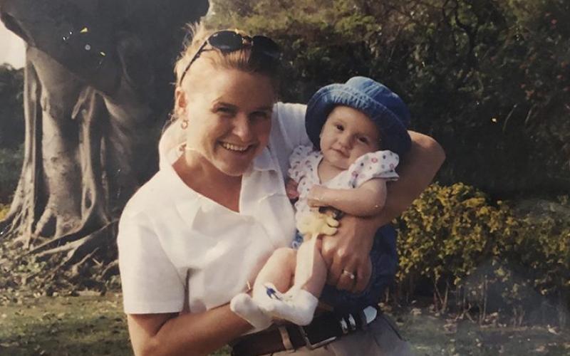Mary Kerrie Davis hows off daughter Mary Margaret Davis. Mary Margaret lost her mother to vaping.