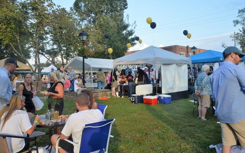 Lorrie Ross • Clay County Progress //  Steins and Wine spokesperson Sandy Zimmerman said more than  500 tickets were sold for the 2018 event.