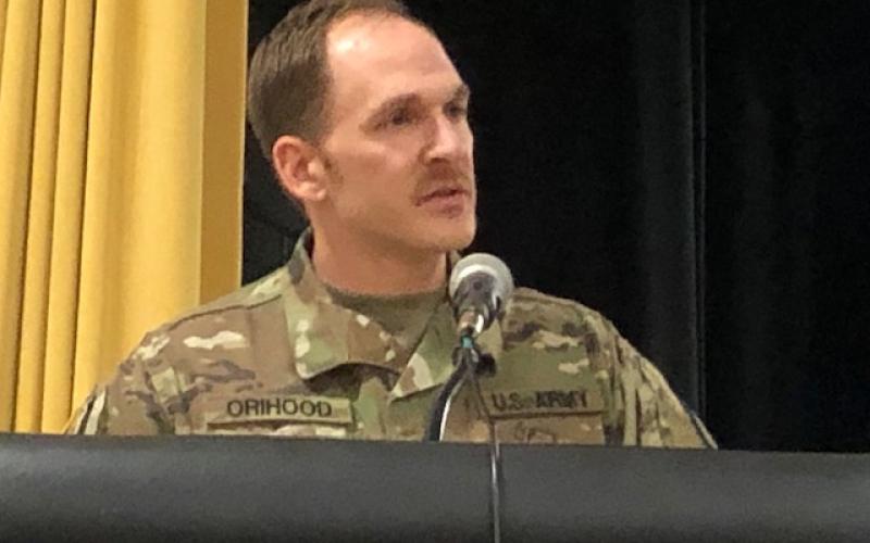 Sergeant Joshua Orihood of the North Carolina National Guard Counterdrug Program.