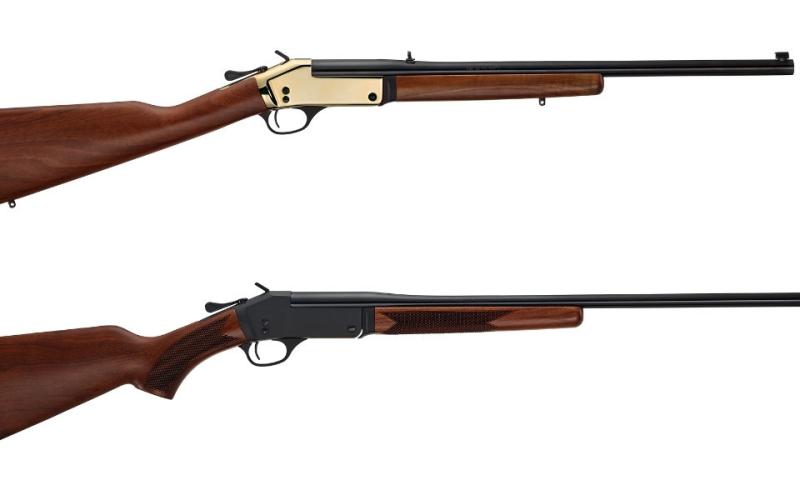 Henry Repeating Arms Brass Single Shot Rifle (top) and Steel Single Shot Shotgun (bottom). All H015 models are affected by a new voluntary safety recall.