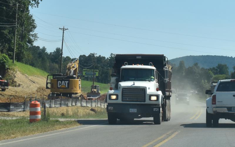 (Madison Mullin • Clay County Progress) Construction along Highway 69 toward the Georgia line is progressing on schedule, according to DOT engineer Andy Russell.