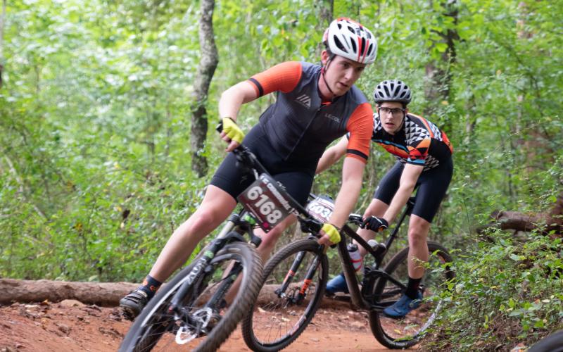 (Photo • Dashing Images) Participants “ride the rabbit,” during the record setting Chainbuster event held last weekend.