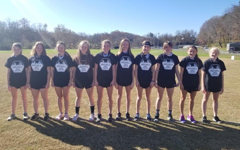 (Amy Shelton • Submitted) The HMS Lady Yellow Jacket team is made up of, from left, Leah Thomas, Lauren Gottlieb, Macy Dupriest, Breanna Abrams, Ava Shook, Raelynn Wood, Savannah Burch, Jasmine Brooks, Emma Ashe and MadaLynn Murray.