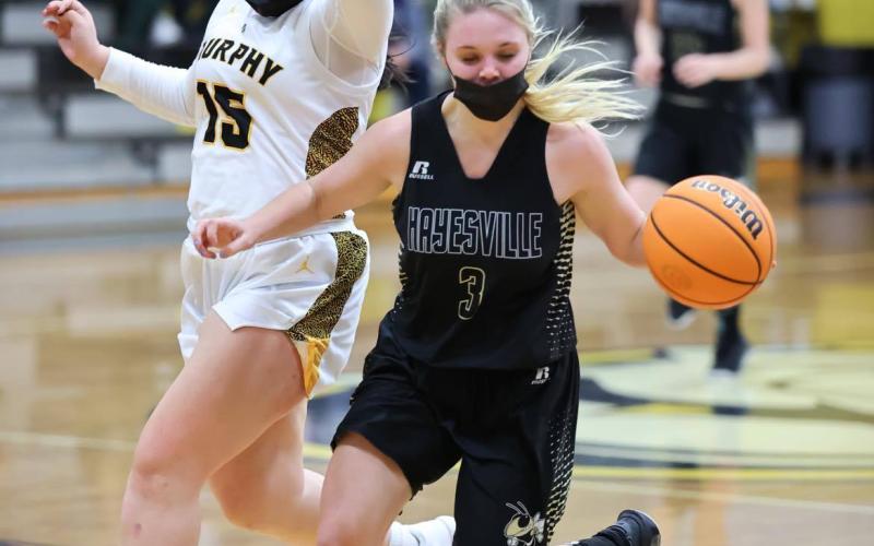 (Kelli Graves • Clay County Progress Senior) Lizzy Brusini puts on the brakes to allow the offense time to set up in hopes of a score.