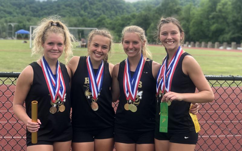 Lady Jackets Lakota Shelton, Lila Roberts, Emma Shook and Kaysen Krieger earned All-conference honorable mentions with runner-up finishes.