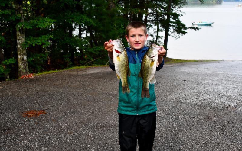 Robbie Barter came in first place with 5.96 pounds of fish.