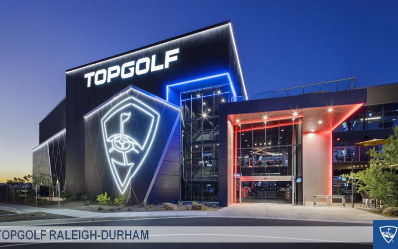 “TG Raleigh-Durham”: Rendering of the future Topgolf Raleigh/Durham sports entertainment venue