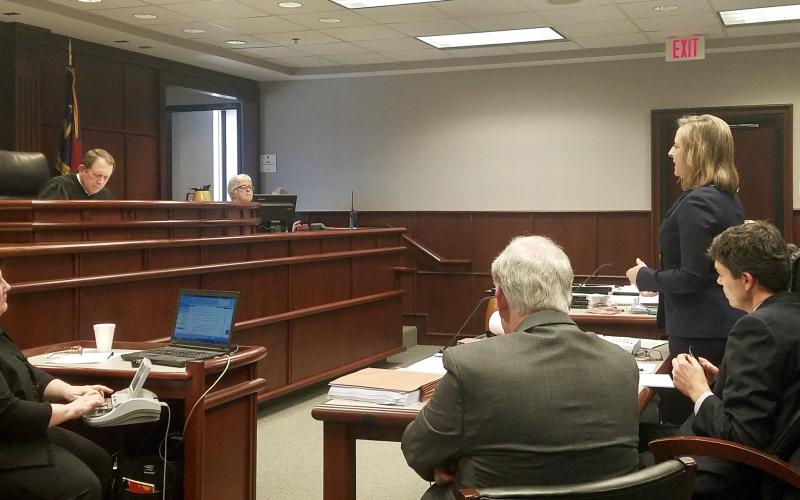 Judge David Lee presiding in Leandro case. (Carolina Journal file)