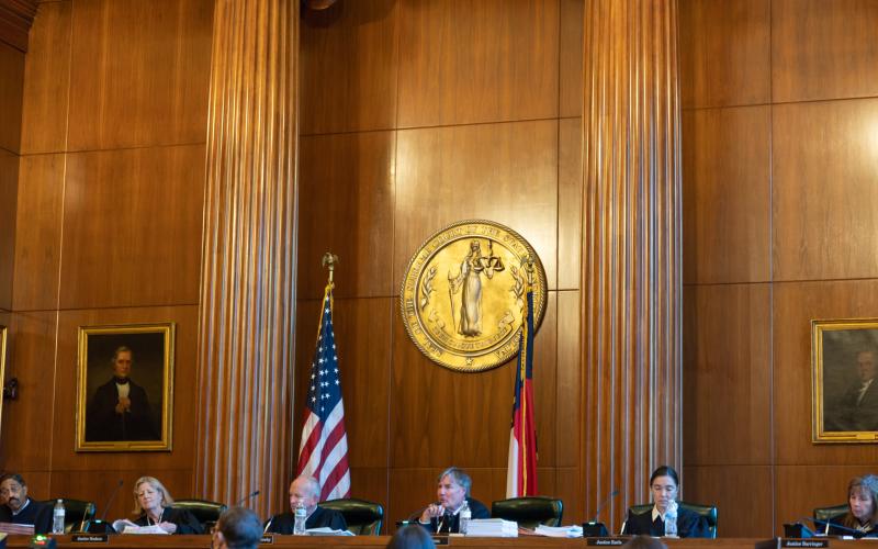 N.C. Supreme Court in session. (File photo by Maya Reagan, Carolina Journal)