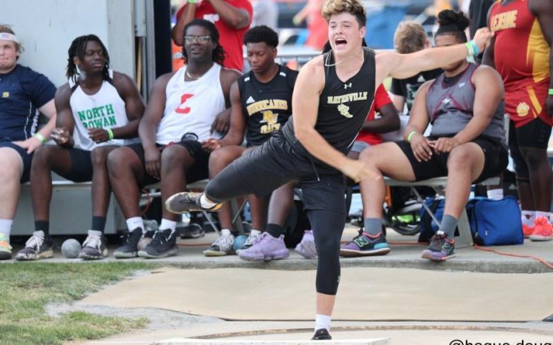 @hague.doug Taylor McClure finished 10th in the shot put at state competition.