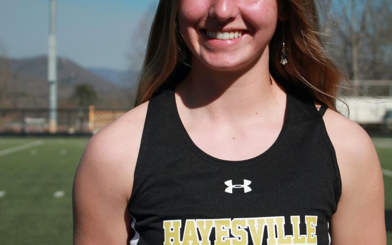 Emma Shook finished first in the 100-meter hurdles