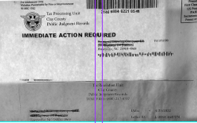 The scam letter appears on an official looking letterhead.
