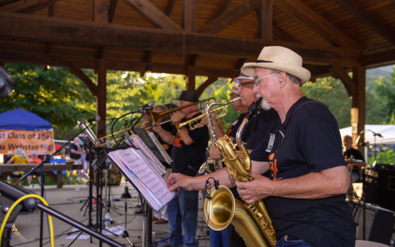 1st Train will be performing at 7 p.m. Friday Aug. 19 on the square. Town Councilman Harry Baughn performs with the band.