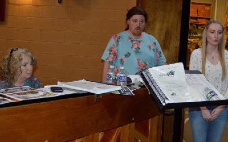 Rehearsal accompanist Suzanne West (left) practices musical numbers with cast members Cameron LeJeune and Hope Ledford in preparation for “Jekyll &amp; Hyde” Aug. 12 opening at the Peacock Performing Arts Center in Hayesville. Performances run two weekends and include Sunday matinees. “Jekyll &amp; Hyde” has a compelling, gripping story and stunning music. You will not want to miss this one!” said Resident Artistic Director Laurel Adams