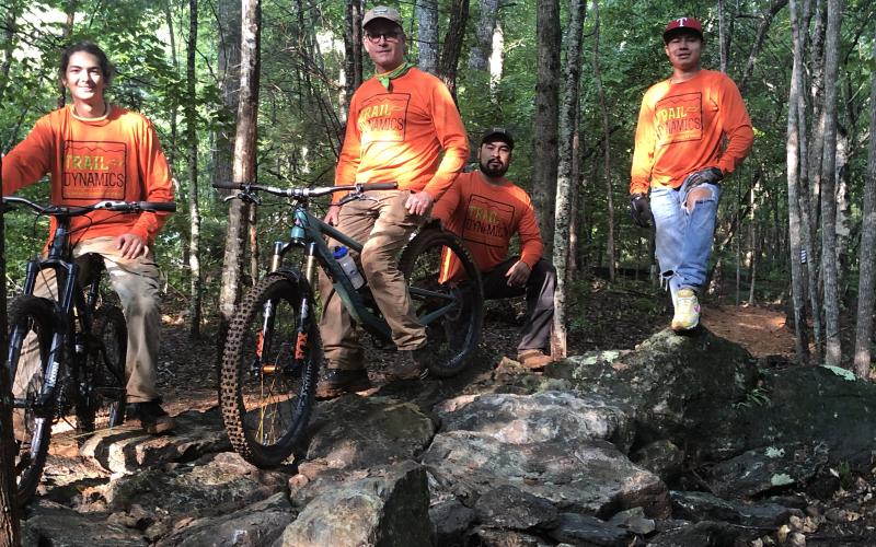 Trail Dynamics, from left,  Sequoyah Amighetti, Ed Sutton, owner; Marco Guerrero and Cristian Guerrero.