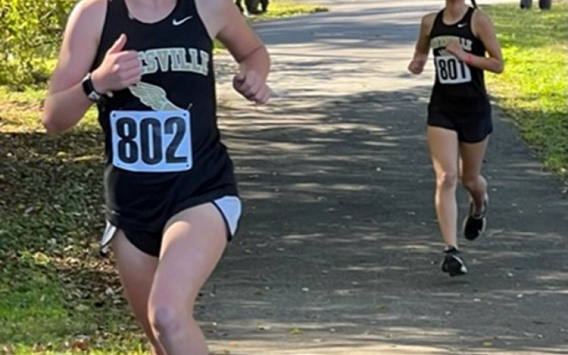 Marlo Joyce and Sydney Greenstone finish 6th and 8th place consecutively in Robbinsville.
