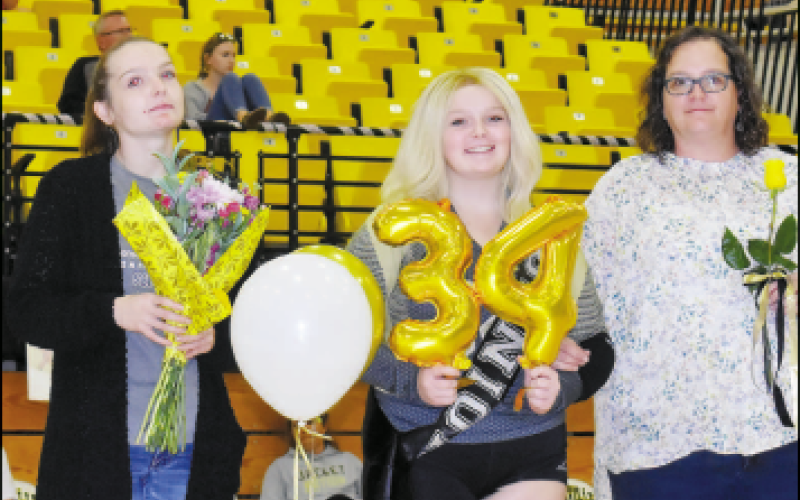 Gracie Taylor • Clay County Progress Tabi and Gracie Perry and Rhonda Odom.