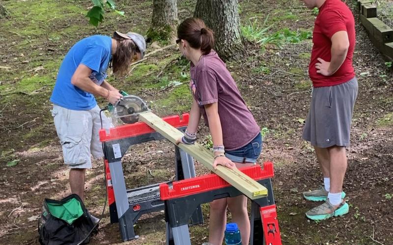 Summer 22 work team. One of the many mission teams at work during Hinton Center’s ten week summer missions season. At least 600 volunteers stayed and worked at the Clay County retreat center from the  end of May through Aug. 4.