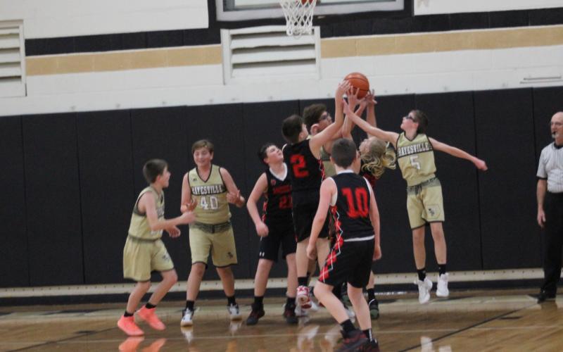 Photo by Kendra Coker Eli Cheeks, No. 5, backs up his fellow Jacket teammate.