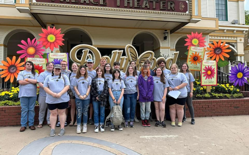 HHS Band members are, from, front left, Alexis Dockery, Athena Darnell, Sunshine Lamontagne, Maya Polk, Abigail McClure, Georgia Inglima, Ann Gibson and Madison Bright; back, Wyatt Eggleston, Garrett Segars, Jacob Christiansen, Grace Gibson, Kile Cunningham, Leyah Parrinello, Isaiah Ortega, Braedon Garrett, Dallyn Rhea and Felicia Falk. “I am so proud of our students for the growth they have shown this year,” said Dockery.