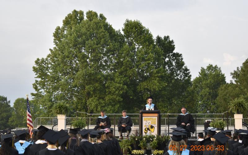 Honor Graduate Jacob Christiansen speech is about “The Future.”
